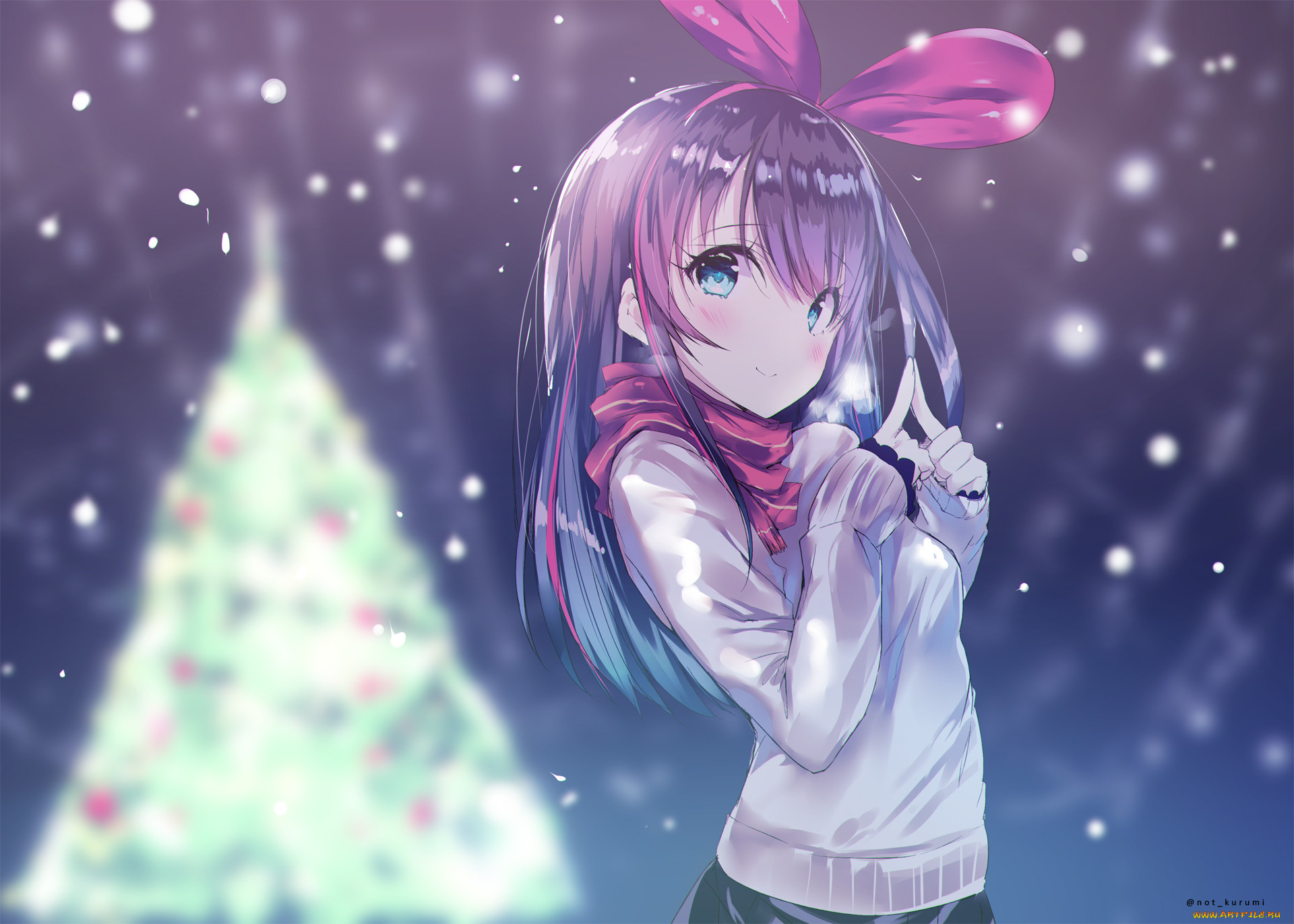 аниме, зима, новый год, рождество, a, i, channel.